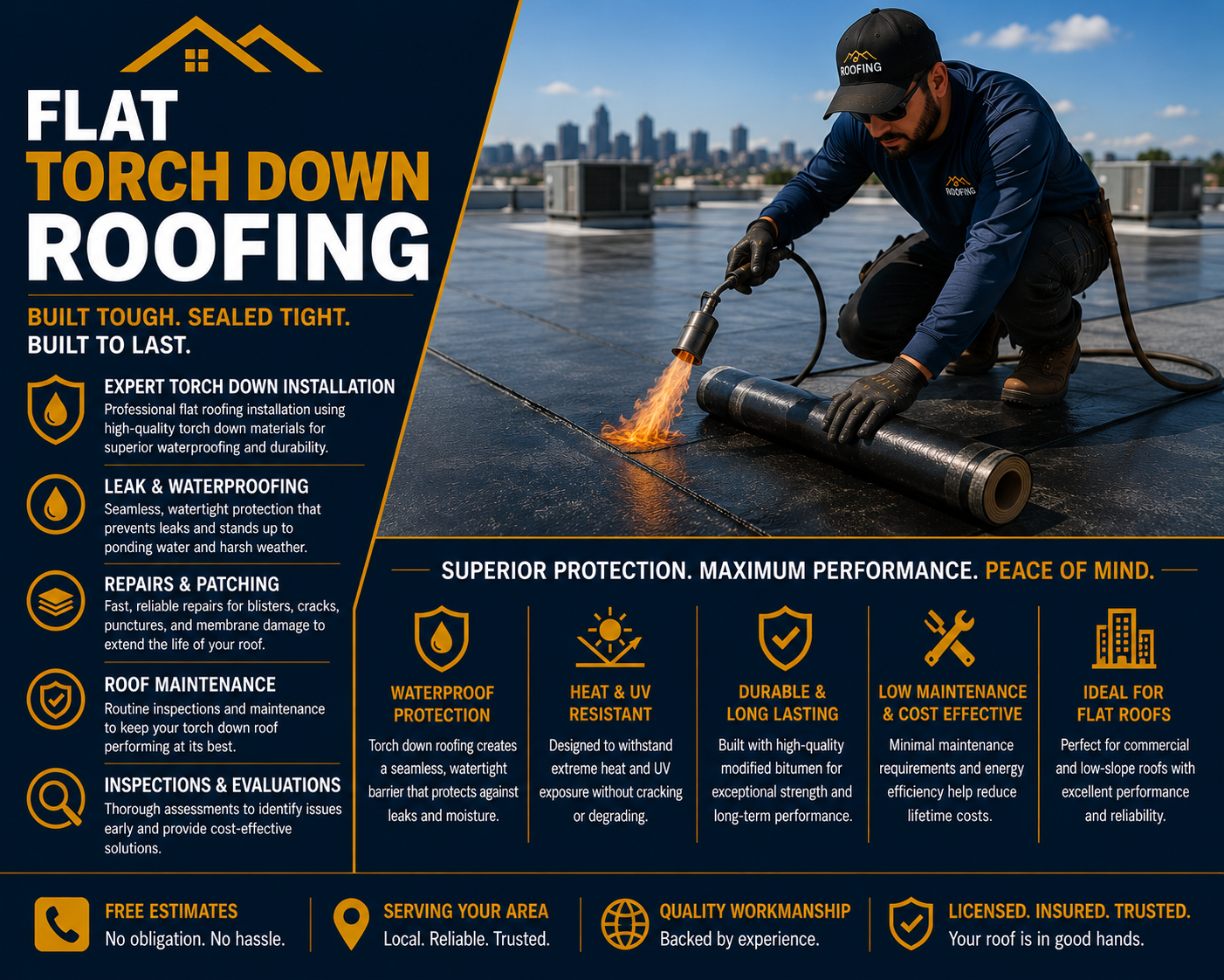 Flat Torch Down Roofing&nbsp;Los Angeles ​